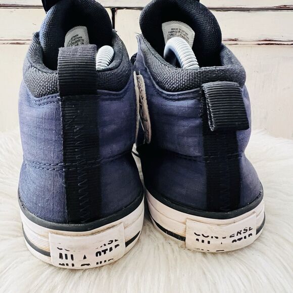 Converse Chuck Taylor All Star Navy Blue High Street Mid Top Sneakers M/8 W/10 - Picture 5 of 7